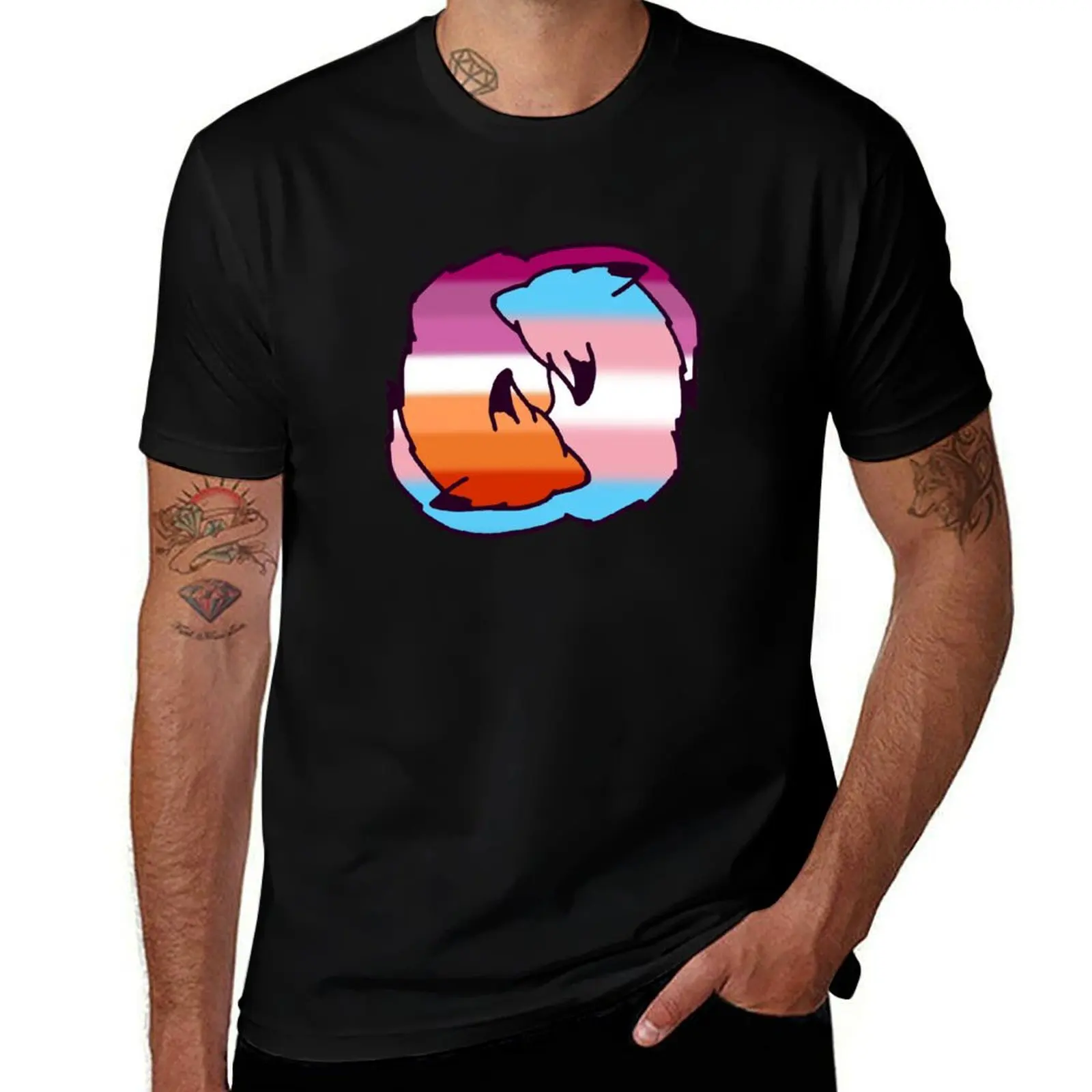 Lesbian/Trans Cuddles T-Shirt Summer Festival T-Shirt