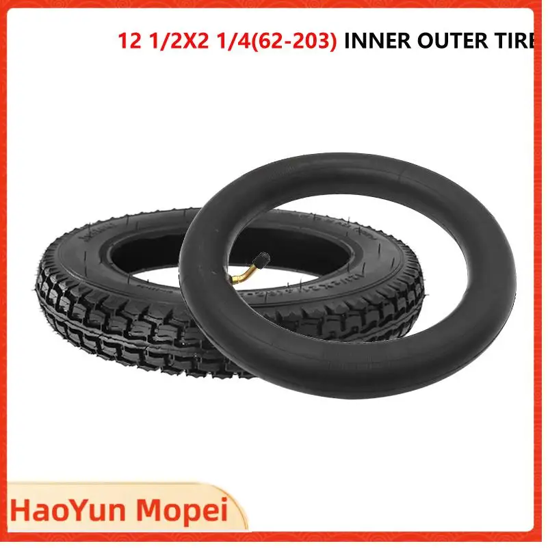 The new thickened 12 1/2x2 1/4 (62-203) tire inner tube is suitable for many gas electric scooters and electric bicycles