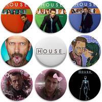TV Show H-House MD Enamel Badges Round Exquisite Badge Brooches Creative Pins For Clothes Hat Backpack Gift Accessories
