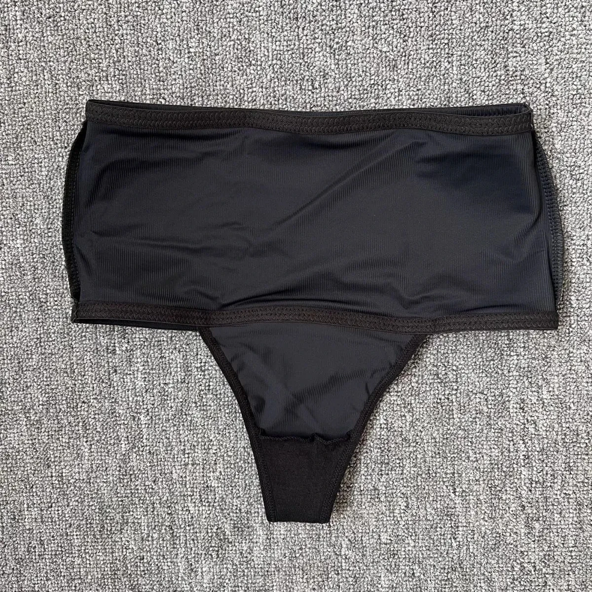 Women Big Elastic High Waist Panties Briefs Black-T Breathable Intimates Shapewear Thong Sissy Erotic Lingerie Slim G-string