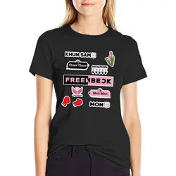 FreenBeck Stick together - Freen Becky Gap the Series T-Shirt sweat plain t shirts for Womens