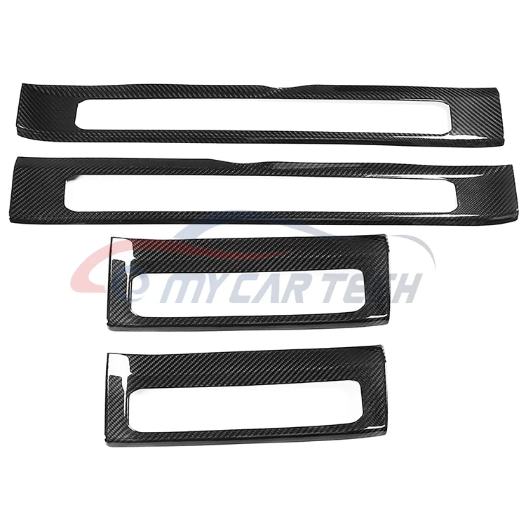 for  M-ercedes B-enz G-class w464  2019-2020 4-piece Dry Carbon fiber interior door sill decorative  trim panel sticker