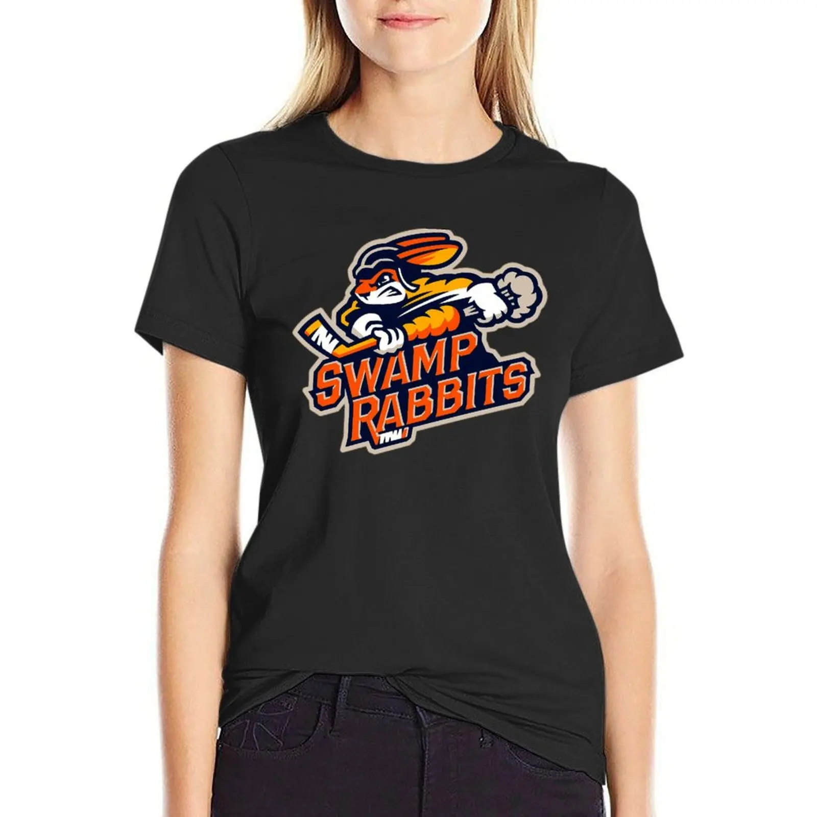 

Greenville Swamp Rabbits T-Shirt lady clothes anime clothes blanks new edition korean Women's clothes