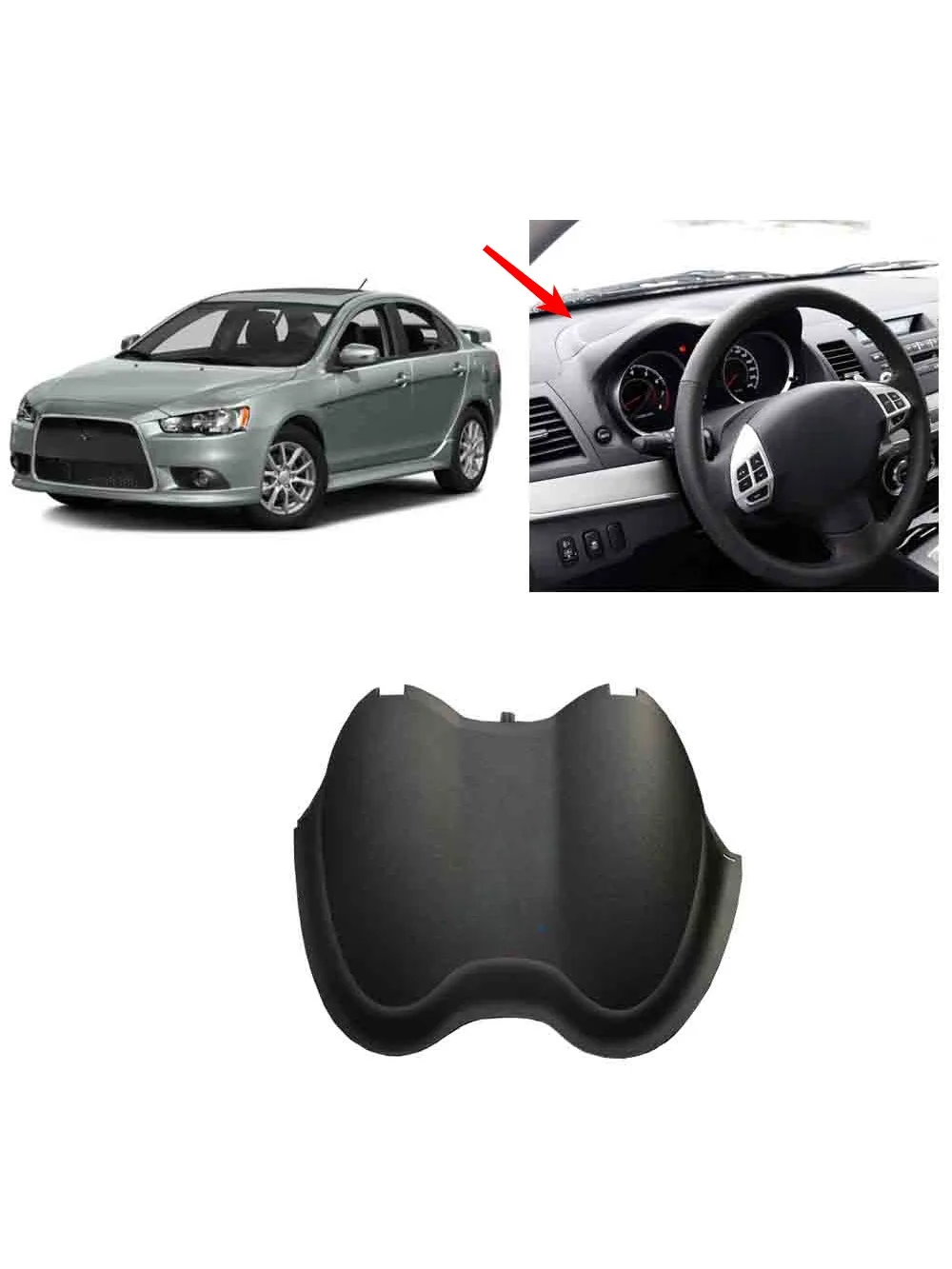 2 Pcs Rear Bumper Support for Lancer CY 2007-2019 6410A199 Support Bumper Bracket for Fortis L and R 6410A200 Not for Evo