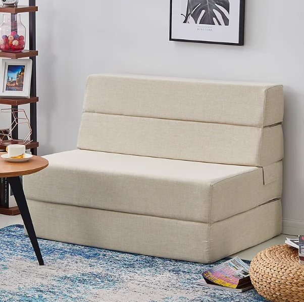 High density floor sponge mattress for office nap, foldable small apartment sofa cushion in multiple colors