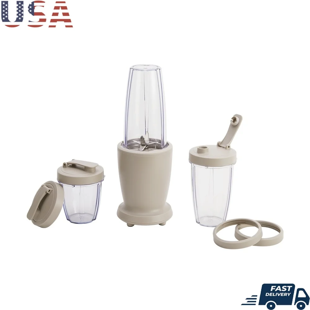 

10-Piece 300W Blender Set with 3 Jars Stainless Steel Blades Smoothies Juices Baby Food Easy Clean Portable Personal Blender