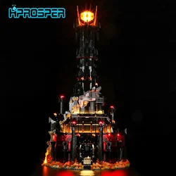 Hprosper LED Light For 10333 Lord of the Rings: Barad Dur Sauron Dark Tower Castle Decorative Lamp (No Lego Building Blocks)