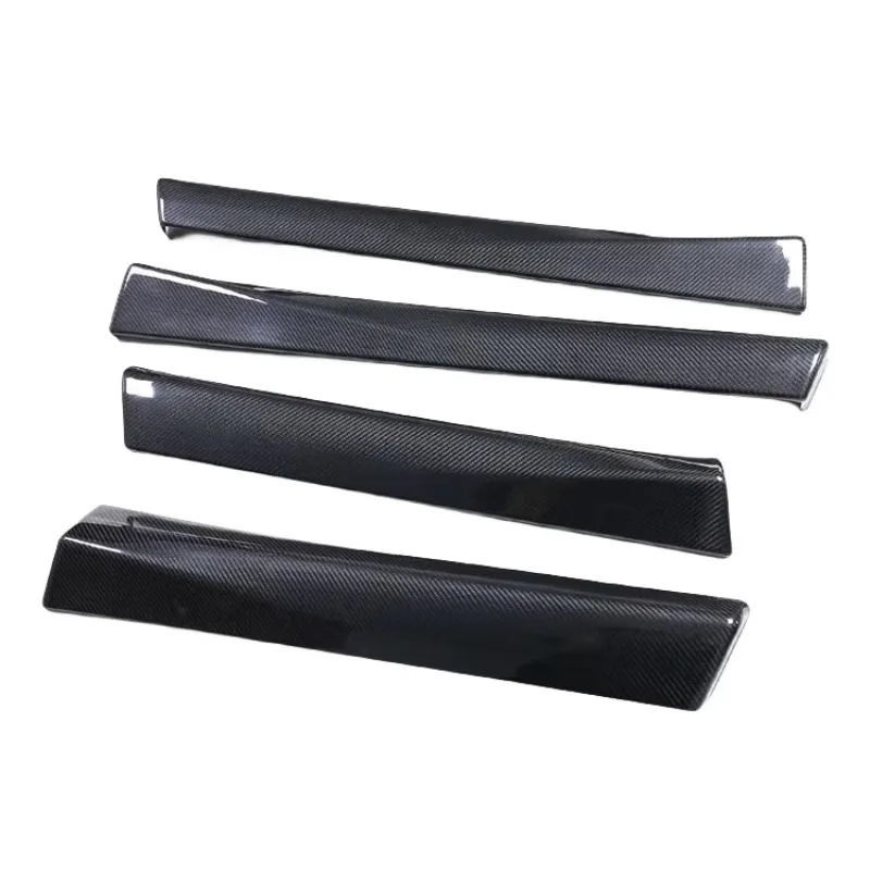

For TESLAS MODEL 3 -2020 Dry Carbon Fiber Replacement Door Trim Strip Dashboard Trim Decorative Cover Interior Trim Kit