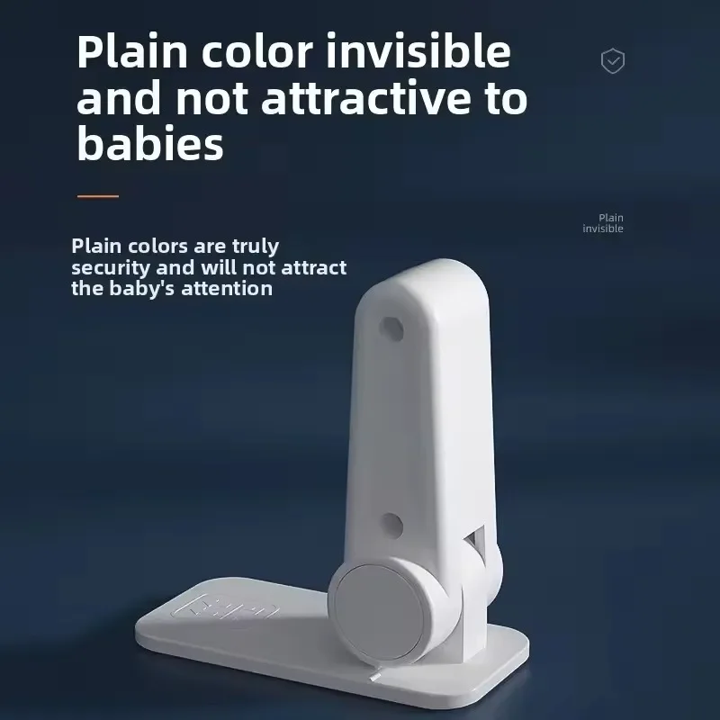 Door Lever Lock Universal Anti-open Handle Child Baby Safety Locks Punch-free Multifunction Hidden Button Buckle Safety Lock
