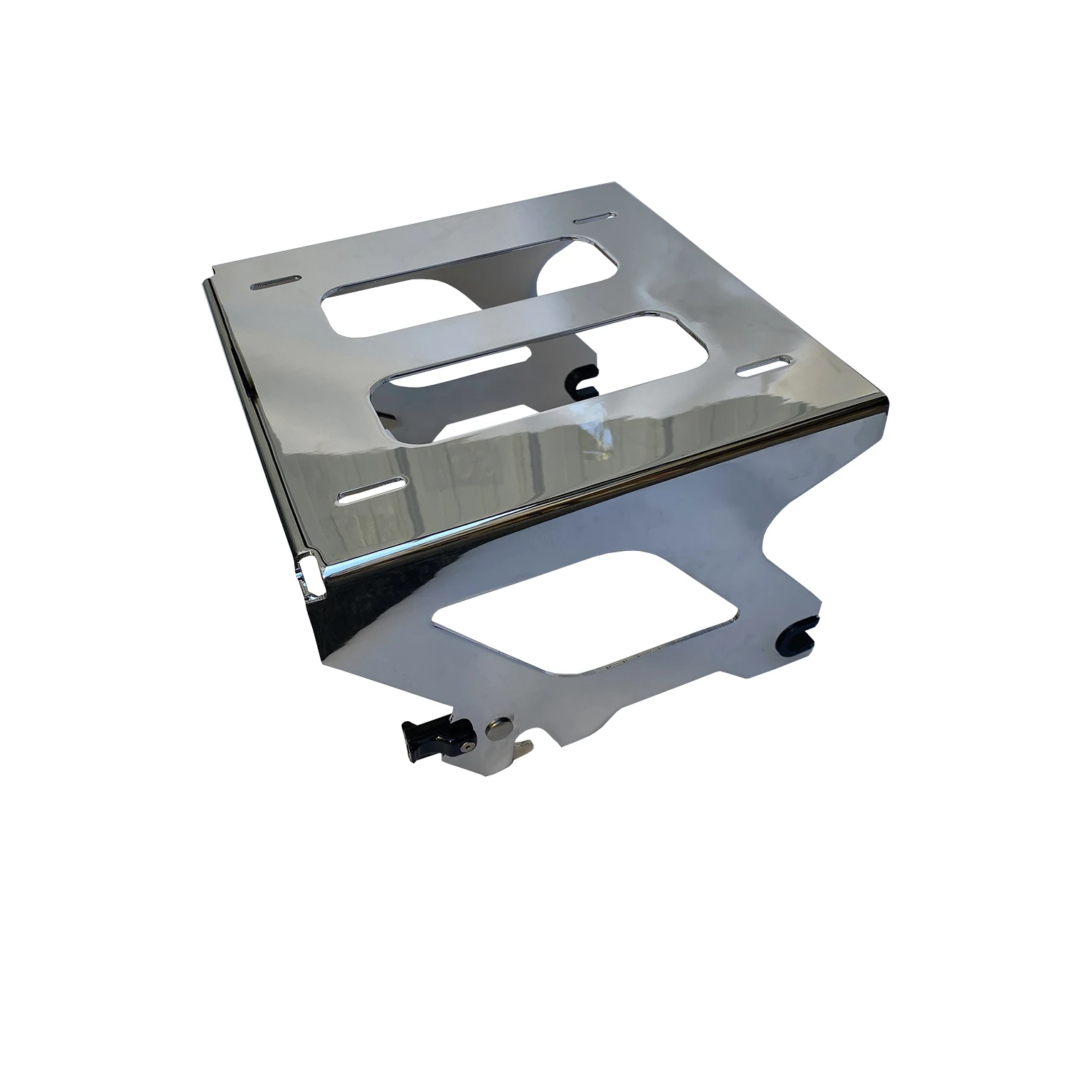 Chrome Solo Luggage Mount Rack Trunk Support Bracket For Harley Lower Rider FLSB FXLR FXLRS FXLRST FXRST 2018-Later
