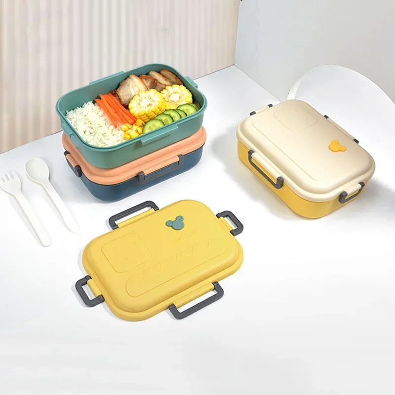 LunchBox Bento Box For Kids Office Worker Compartments  Microwae Heating Lunch Container Food Storage Box