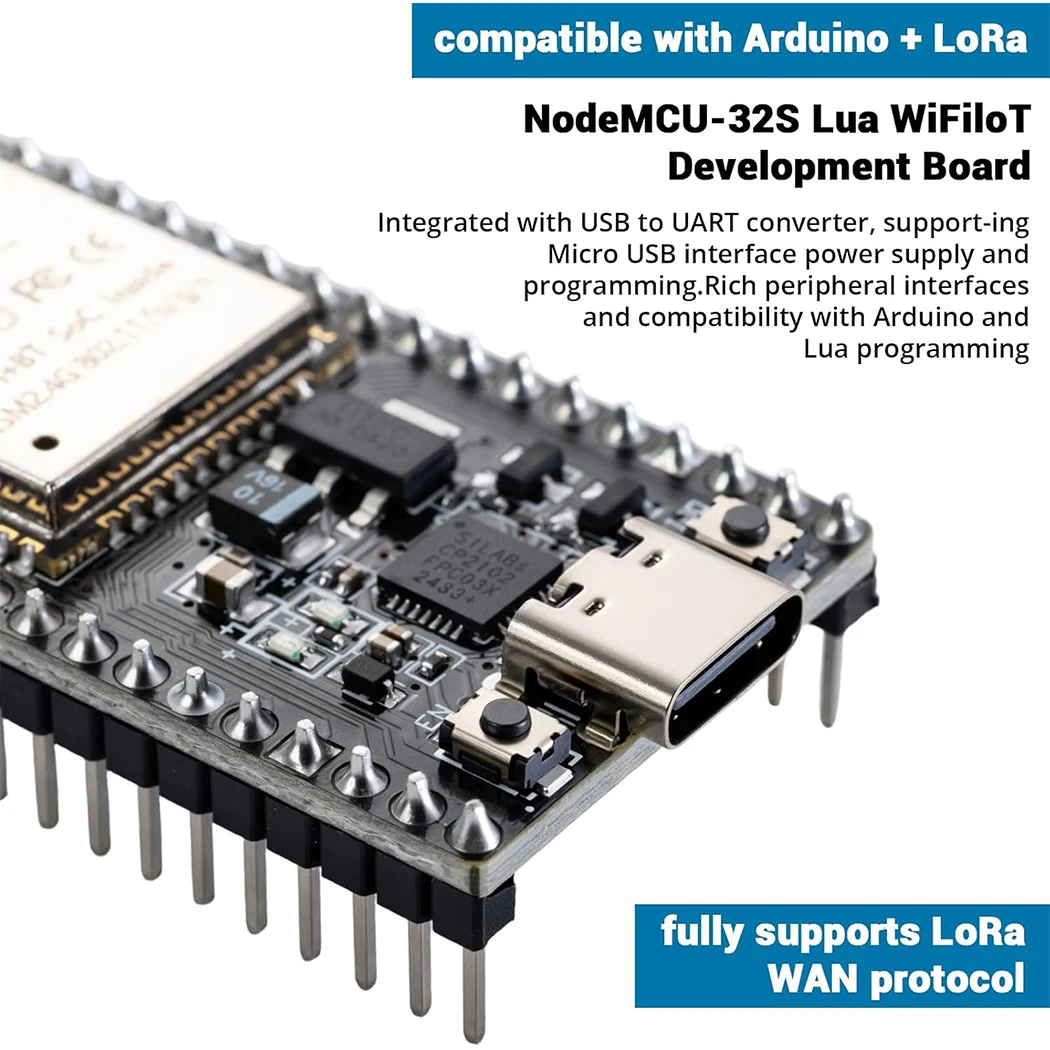 ESP32-DevKitC-32 Development Board modules(ESP-32D,ESP-32 CP2012 USB C with 38 pins),Supporting STA/AP/STA+AP,with WiFi+Bluetoot