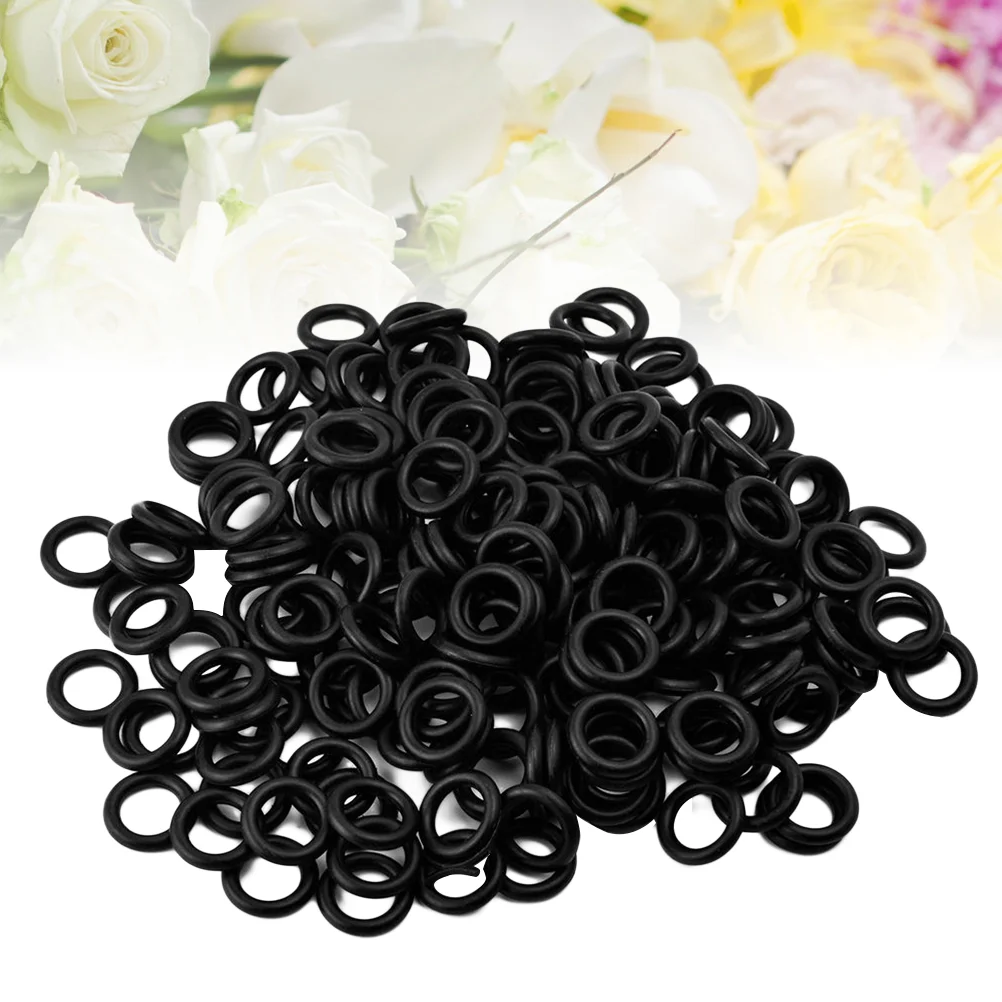 

100pcs Machine Grommets Absorption Rings Coil Rotary Machine Supply (Black) rubber grommet grommet ring