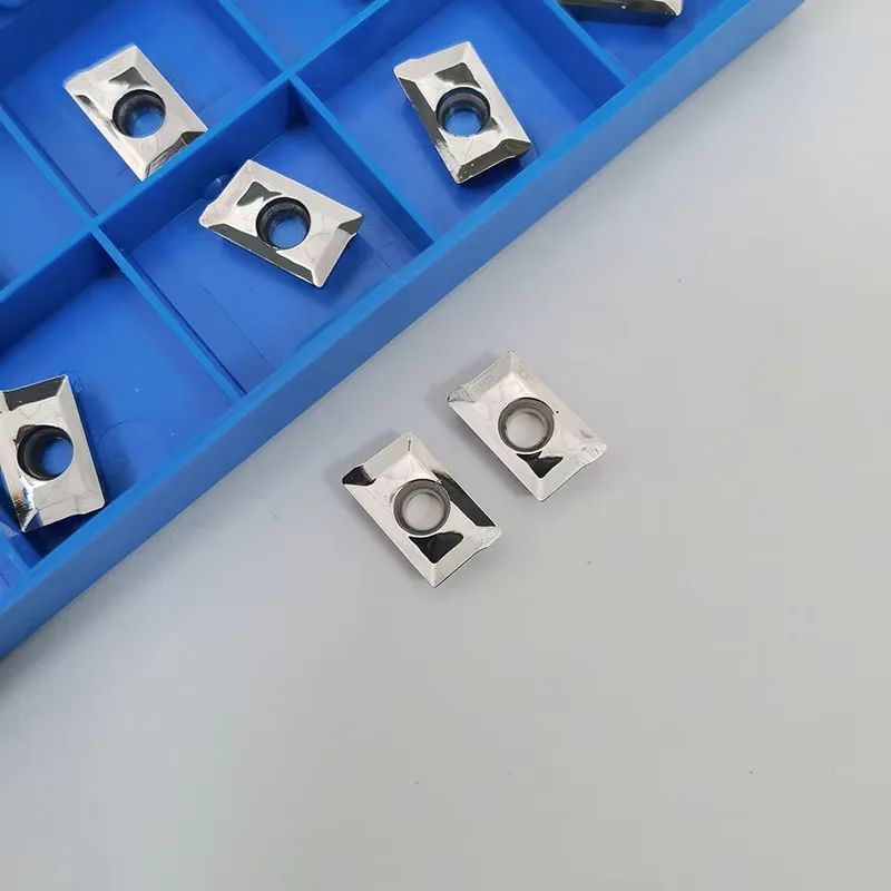 10pcs CNC Turning Insert for Aluminum Copper PU Nylon Rubber PVC Boring Insert Carbide Tip External Internal Turning Chipbreaker