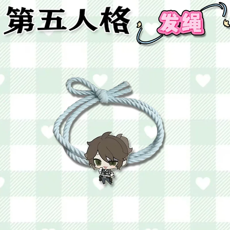12 шт. Identity V аниме Luca Balsa Эмма Вудс веревка для волос Kawaii Высокая эластичность повязка на голову с героями мультфильмов для девочек и женщин аксессуары для волос подарки