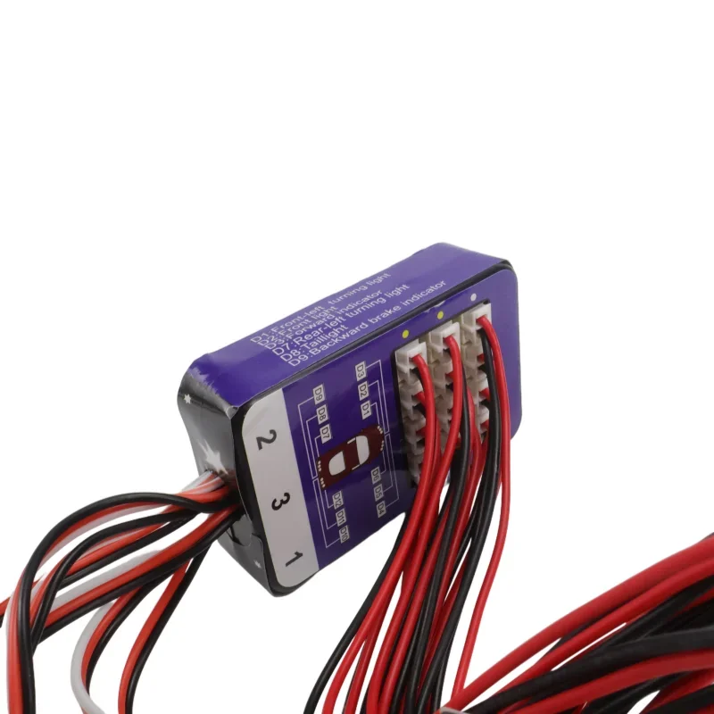 Flashlight 12 LED Lighting Kit Steering Brake 1/10 Scale Model RC Car Yokomo Tamiya HSP HPI AXIAL RC4WD TRX Simulation