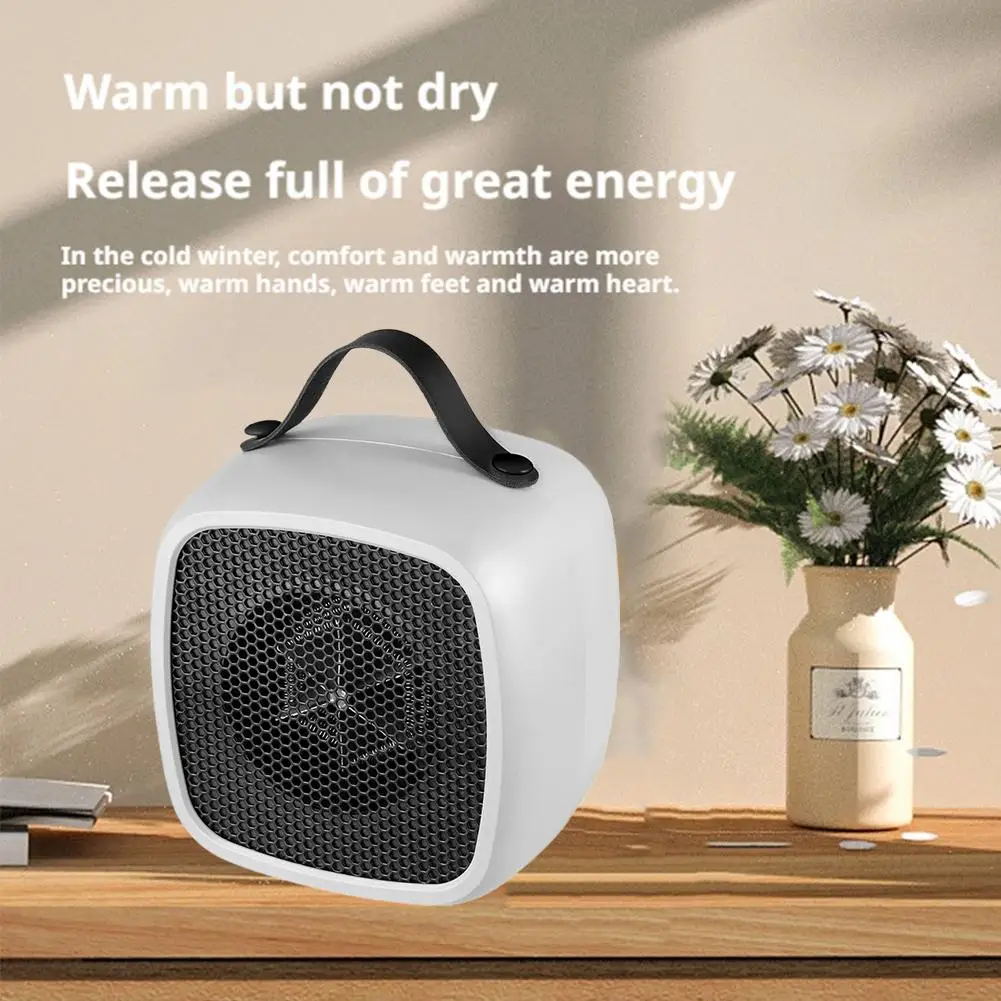 500 واط سطح المكتب سخان الهواء الدافئ المحمولة التدفئة السريعة خفيفة الوزن ترموستات ذكي الحماية من الحرارة الزائدة مكتب المنزلية #3