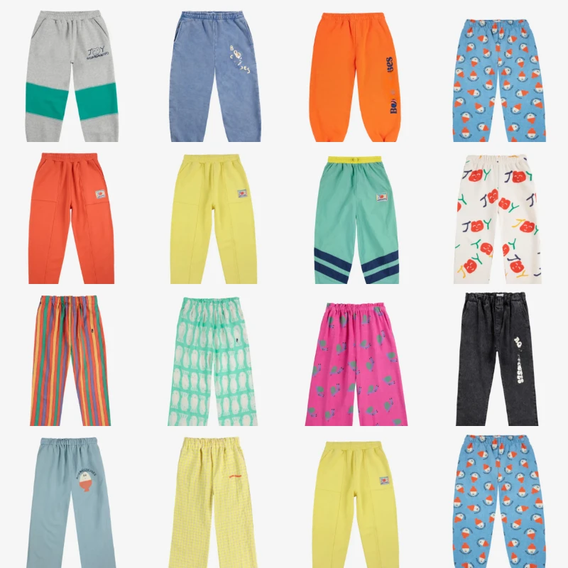OUYANG&IVAN Children's Pants 25SSBC Spring New Casual Cotton Pants for Boys and Girls Trousers