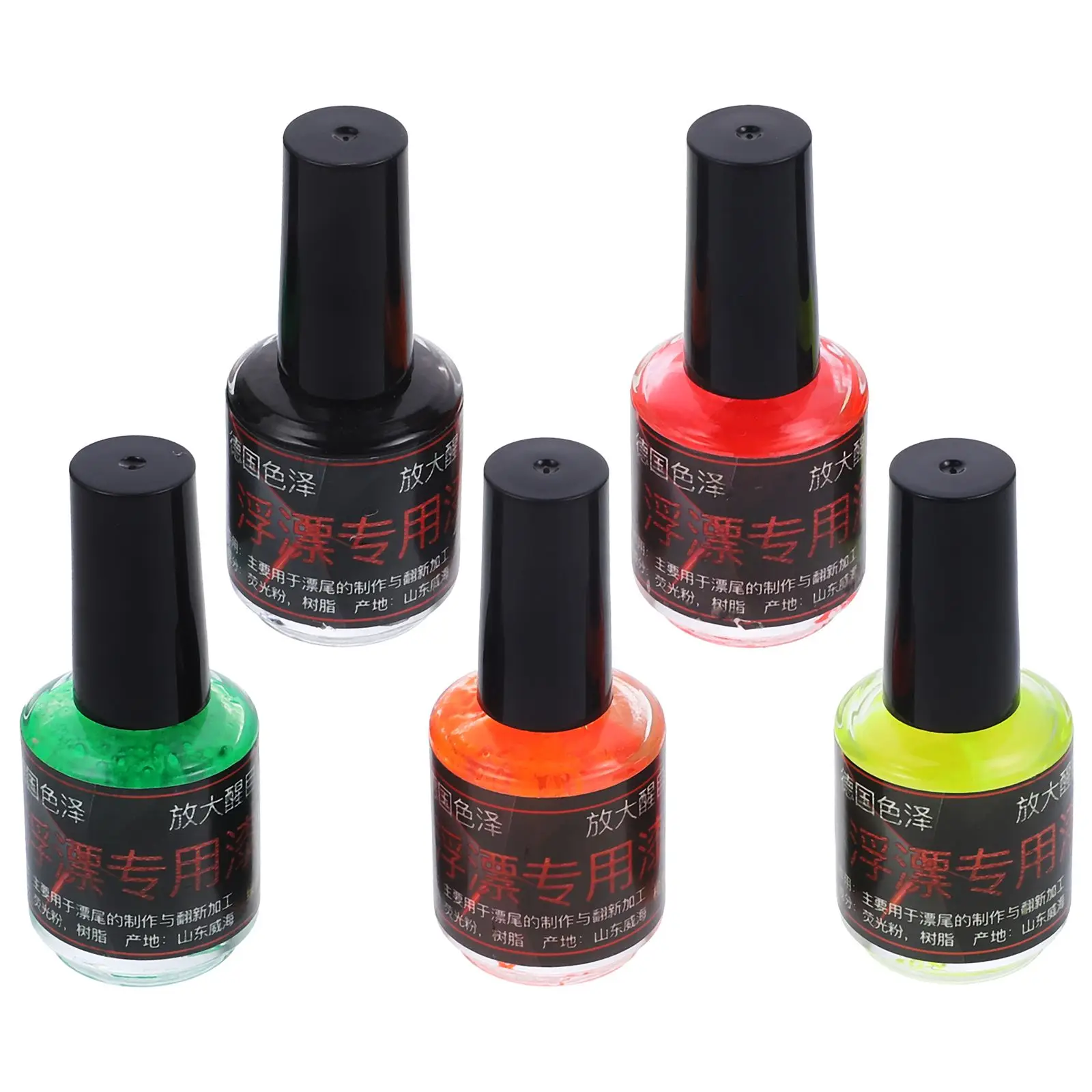 

5 Bottles Waterproof Float Fluorescent Paint Floats Paints Fishing Pole Flouresant for Fiahing Neon Lights