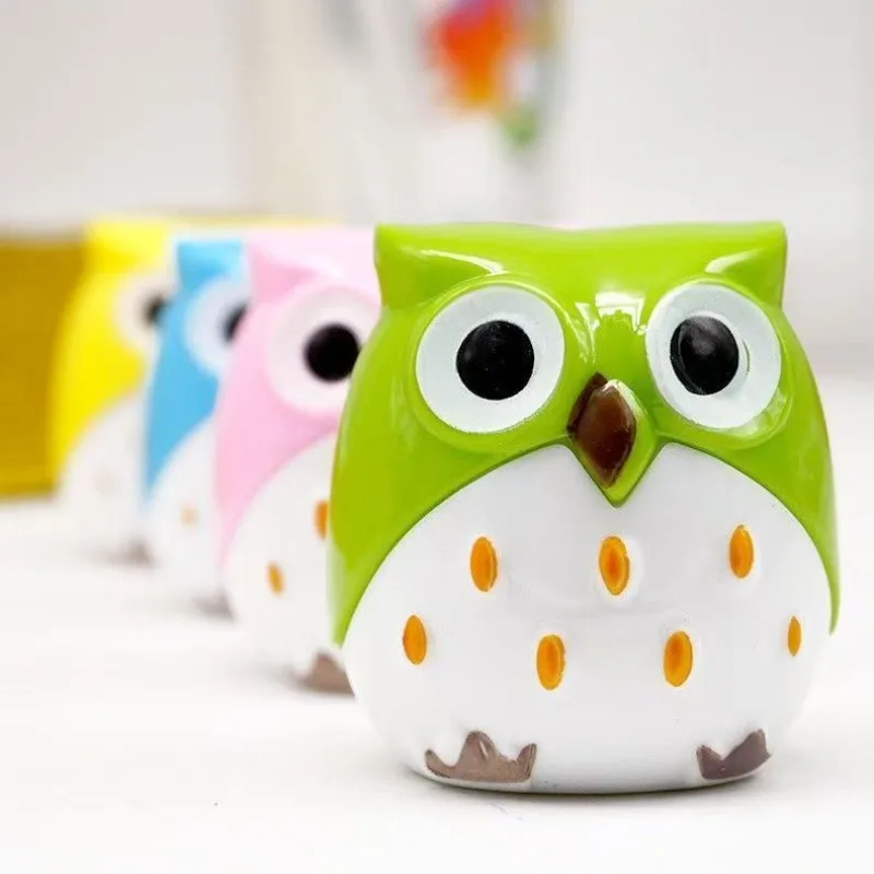 Креативные канцелярские принадлежности, мультяшная милая сова, точилка для карандашей, резак для карандашей с двойным отверстием для студентов
