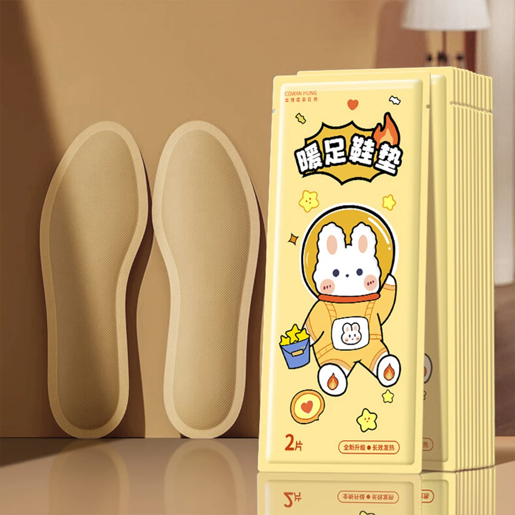 One-time Foot Warmer Heated Insoles Selected Non-woven Fabric Non Rechargeable Foot Warmers Winter Warm Supplies