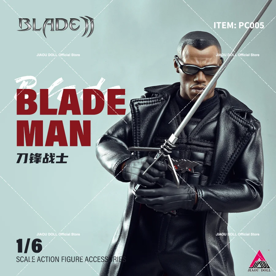 

PC005 1/6 Scale Blade Wesley Snipes Full Set 12" Male Solider Action Figure Body Model Doll For Fans Gifts Collectible