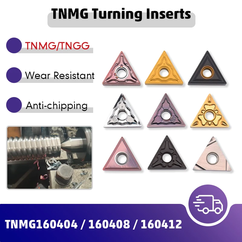 TNMG1604 TNGG1604 Triangle Turning Inserts TNMG160404 160408 160412 CNC Lathe Carbide Insert External Turning Cutting Tool