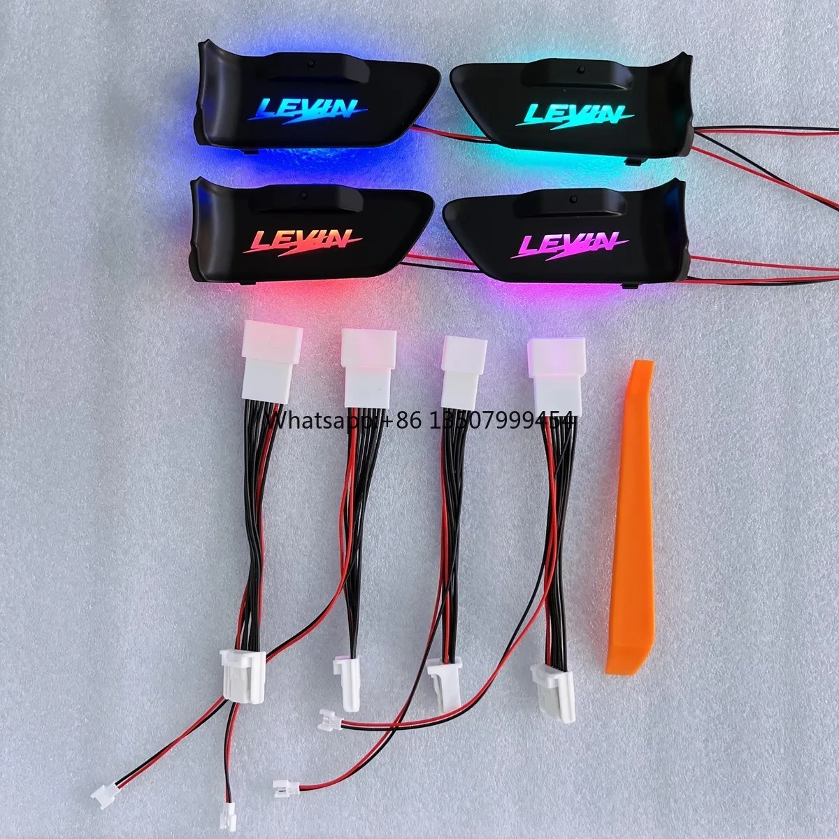 

For Levin Auto Interior Door Bowl Atmosphere Lamp Decoration Light LED 7 Colors Change Color Car Ambient Lights