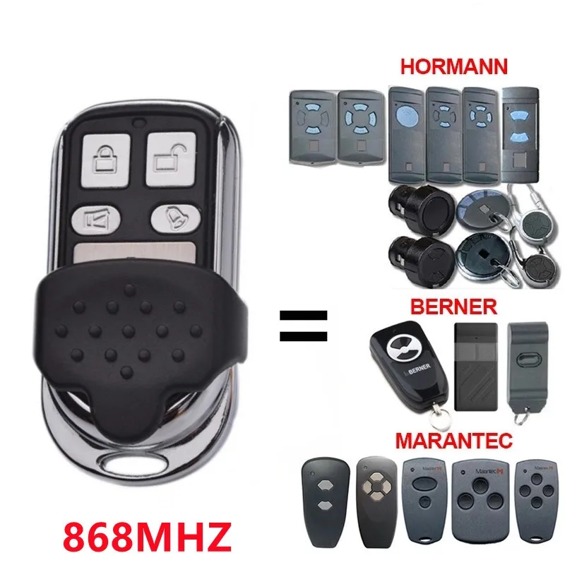 HORMANN BERNER MARANTEC 3 In 1 Garage Door Remote Control Clone Auto Scan 4CH Gate Opener For HSE2 HSE4 Digital 302 313 868 MHz