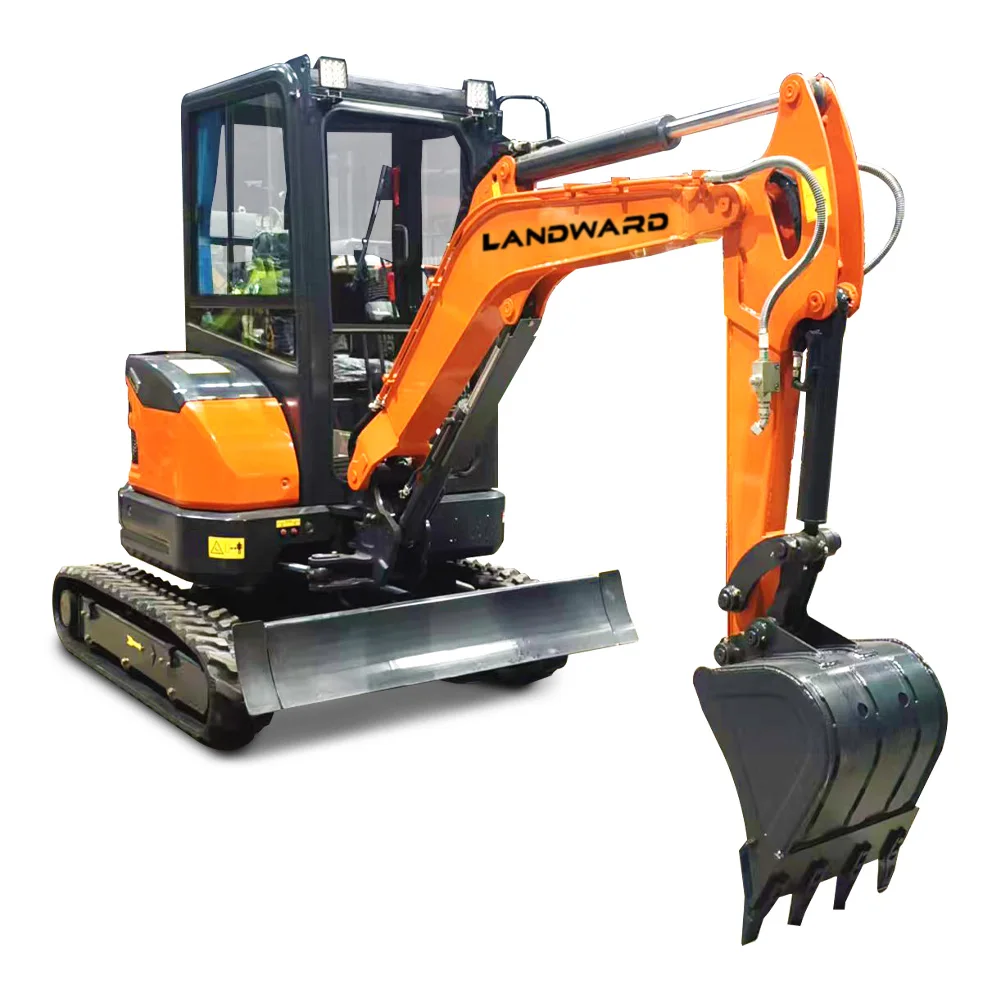 Miniexcavadora de 2,5 toneladas, motor Yanmar Euro 5, excavadora pequeña para el hogar, miniexcavadora sobre orugas multifunción de 1,8 toneladas personalizada