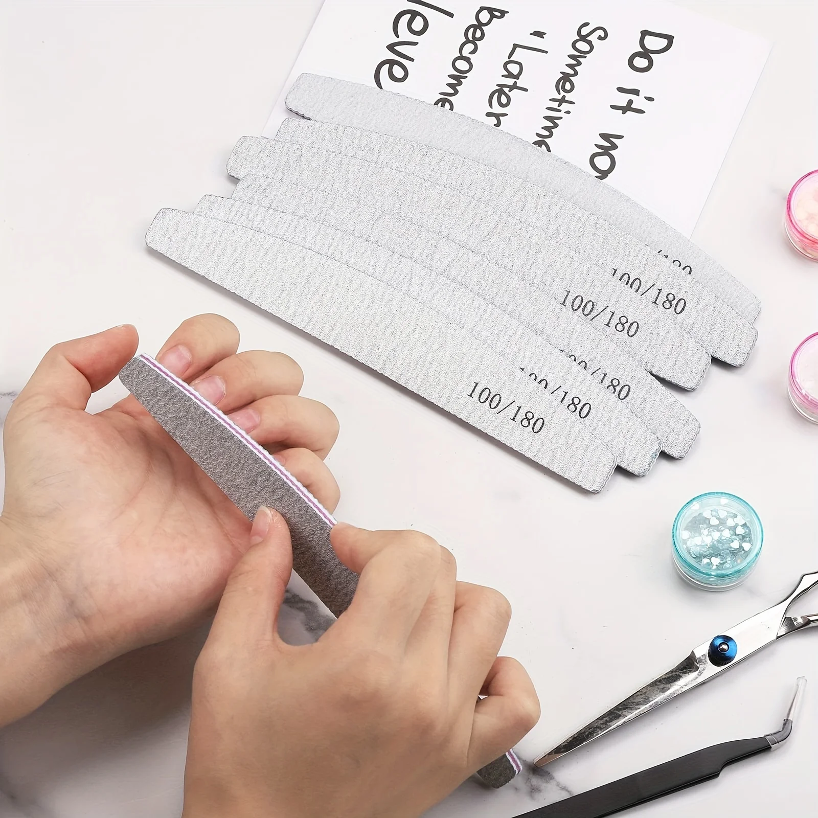 50개 네일 아트 파일 100/180 네일 액세서리 젤 - Nail File Titanium 리뷰 및 가격