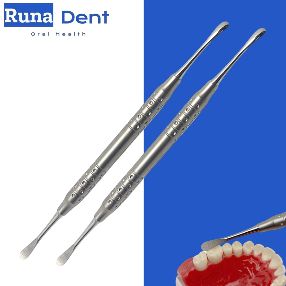 2pcs Dental Tissue Retraction Elevator Double Ended Periosteal Separation Autoclave Sterilizable