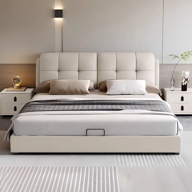 

Modern Single Bed Headboards Simple Single Bedroom Queen European Sleeping Bed Luxury Double Letto Matrimoniale Unique Furniture