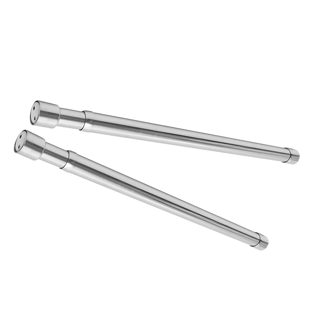 

2pcs Telescopic Clothes Rail Extendable Drying Rod for Wardrobe Closet Bathroom Shower Stall Thickened Pole Strong Bearing
