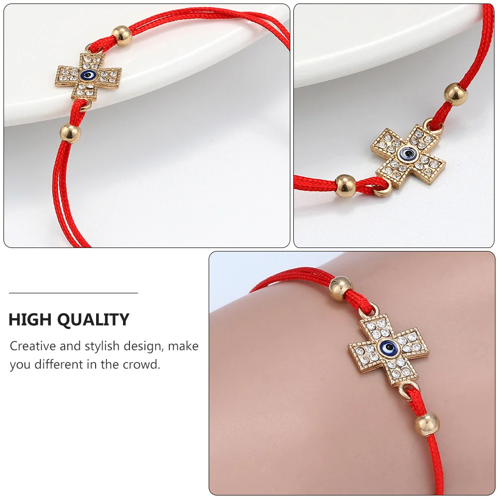 سوار متقاطع من سبيكة غير قابلة للتلاشي، ذراع متين، حبل زينة يدوي أنيق، ملحق يرتدي يوميًا