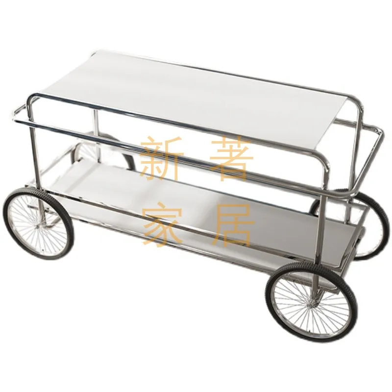 Movable dining cart wheels, carts with drawers, antique side tables, restaurant seasoning table