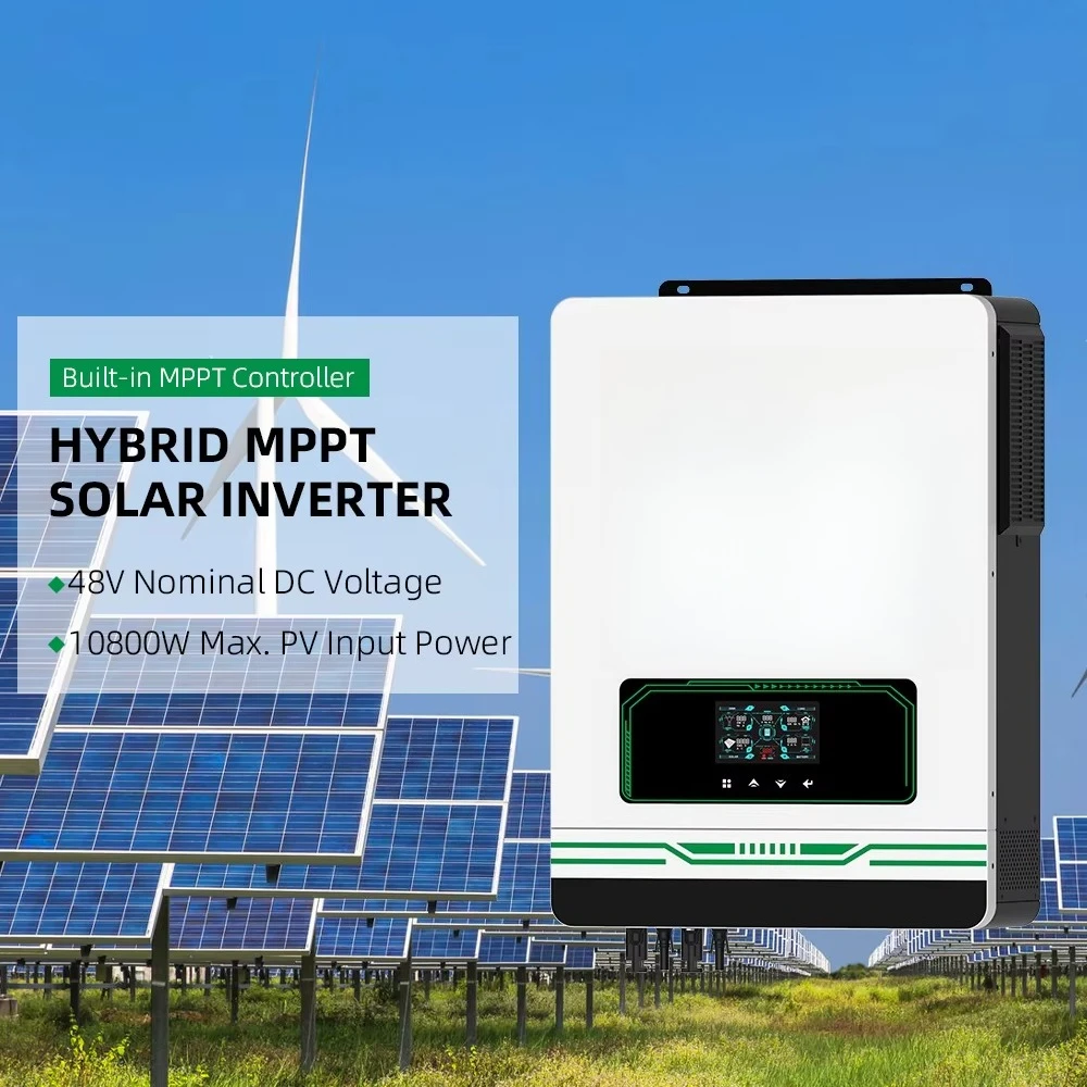 10kva 10.2kw Hybrid Solar Inverter With Dual MPPT Dual PV Multi Modes WIFI GPRS Grid Tied Solar Inverter Home Energy