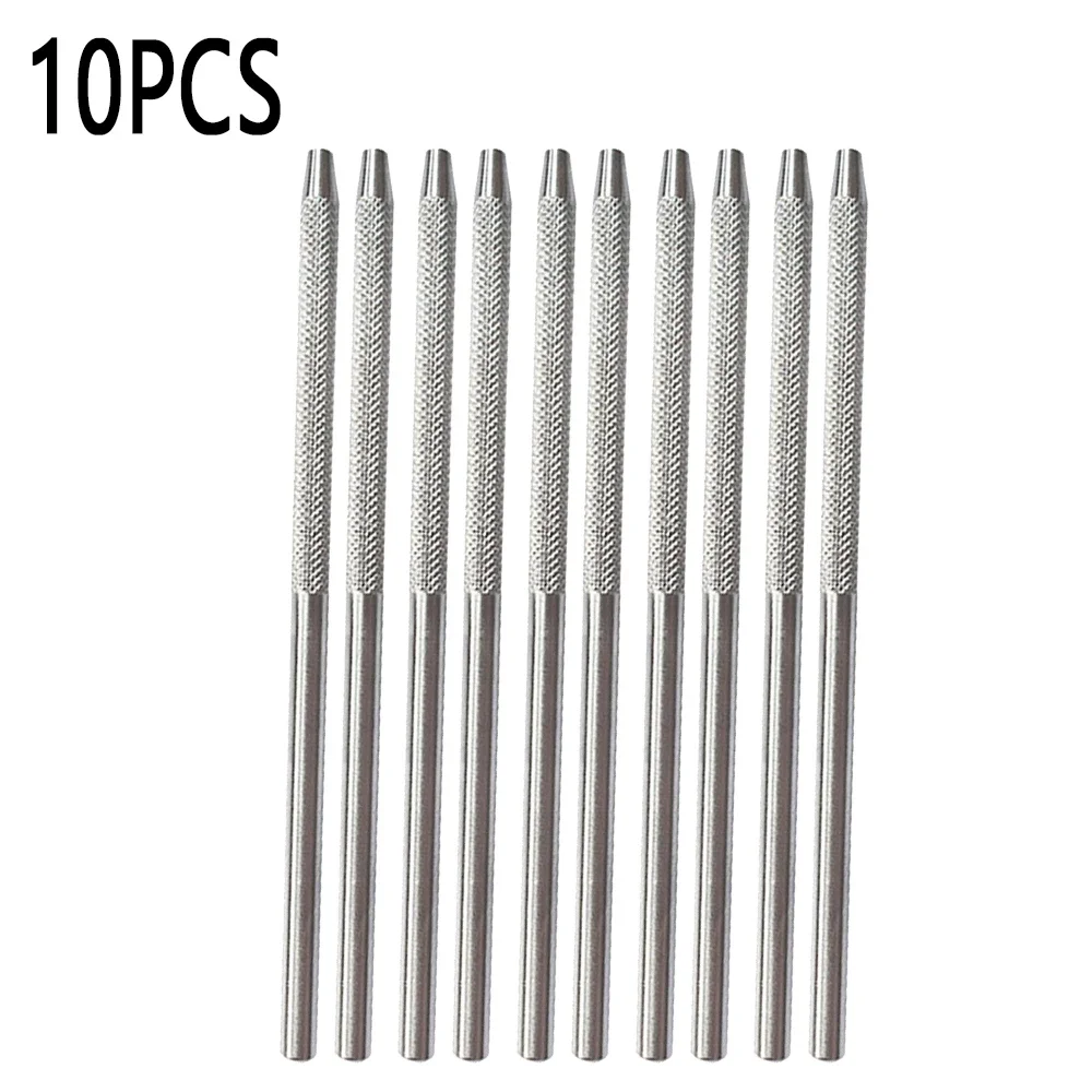 

10 Pcs Detachable Dental Mirror Handles Stainless Steel with Reflector for Oral Examination Mirror Set