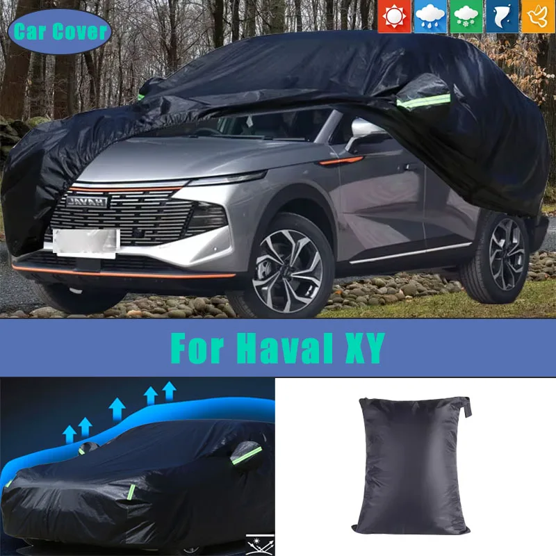 

Для автомобиля Haval XY, полностью внешние чехлы, уличные водонепроницаемые пылезащитные чехлы от солнца, дождя, снега, внешние автомобильные аксессуары