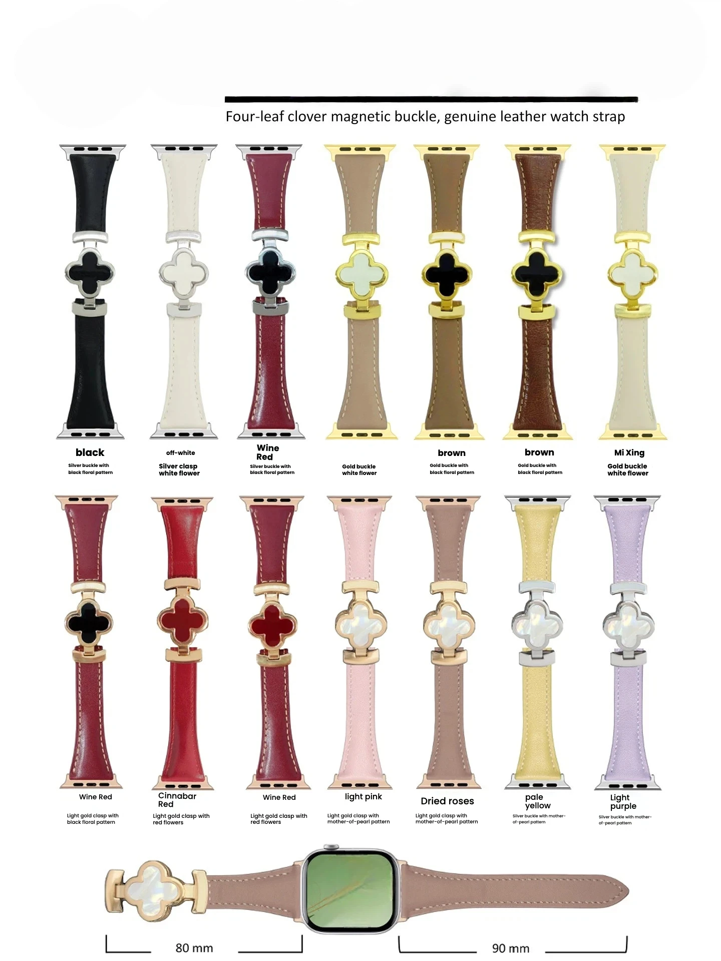 

Fashion Leather For Apple Watch Band 49 44 45 42 40 46 41mm Magnetic Bracelet woman IWatch Ultra S11 10 9 8 7 Smart watch strap