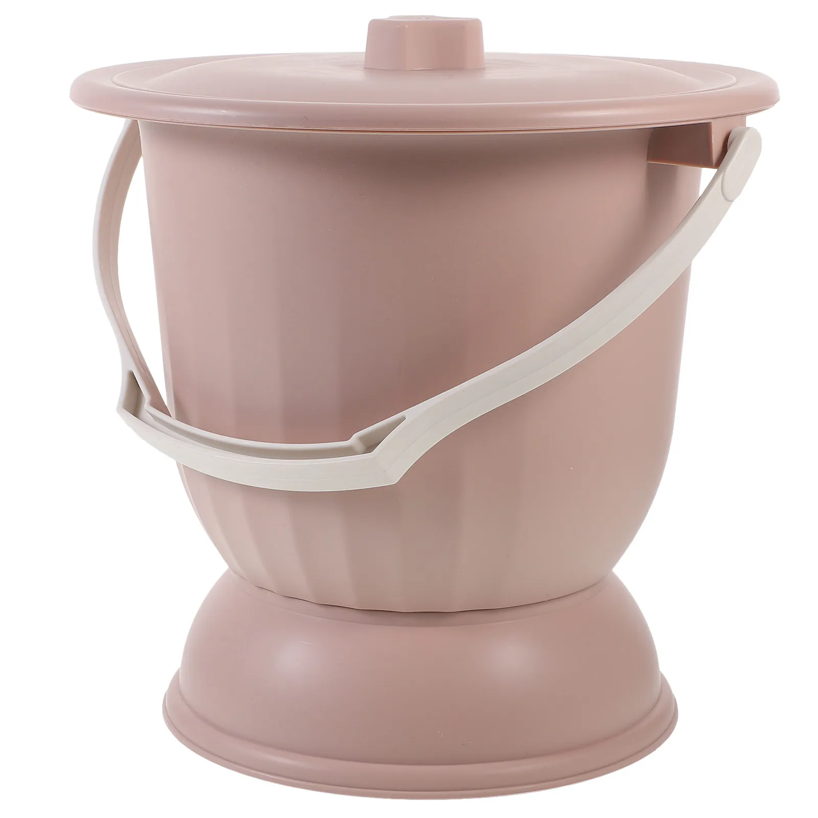 Portable Chamber Pot Spittoon Urine Bucket Plastic Urinal Bedpan Potty Toilet with Lid for Elderly Pregnant Disabled Home Car