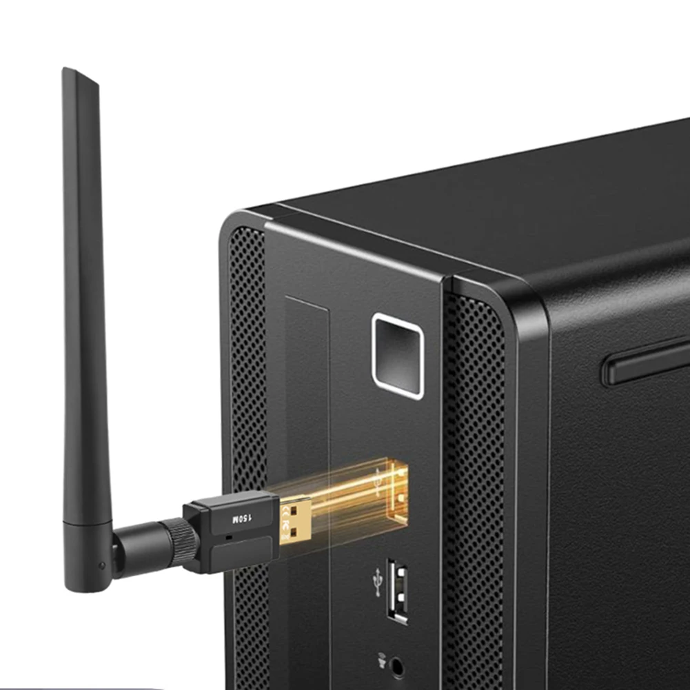 

USB-адаптер Bluetooth 150 Мбит/с с поддержкой Win11/10/8.1/7, беспроводной передатчик-приемник Bluetooth с антенной для ПК, колонок, беспроводной мыши и клавиатуры