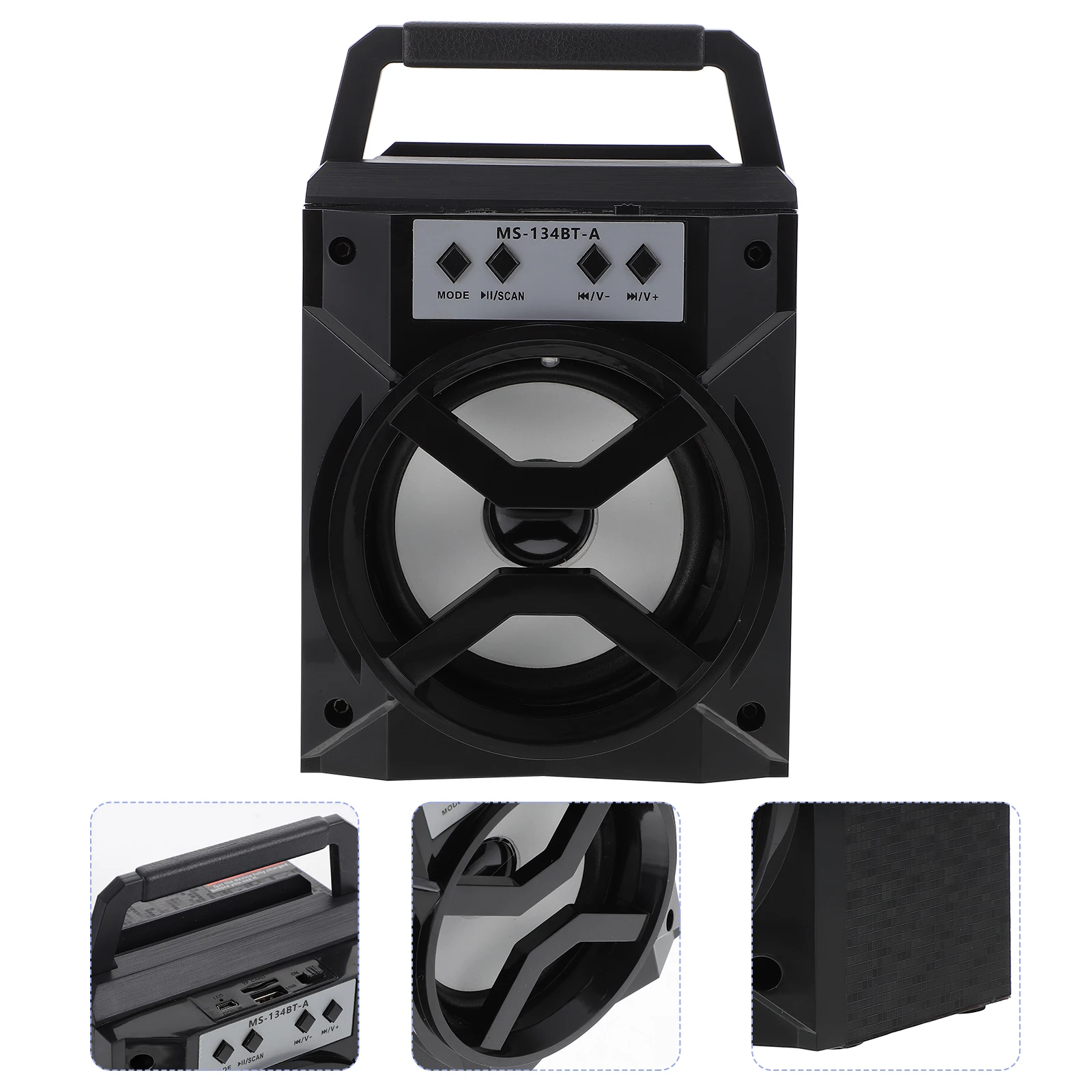 

Speaker LED Lights Wireless Portable Subwoofer Sound Box Card Rechargeable iOS