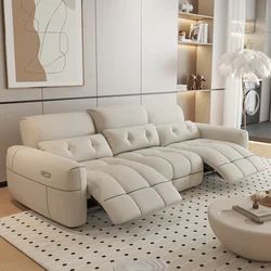 Elektryczna designerska nowoczesna sofa krzesło miękka leniwa relaksująca rozkładana sofa dwuosobowa salon segmentowy Divano Letto meble mieszkaniowe