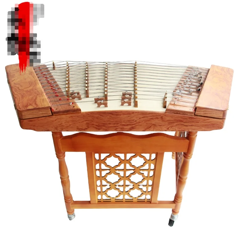 

Dulcimer Musical Instrument Trademark Customized Portable Dulcimer With Stand Case And Bamboo YQ002