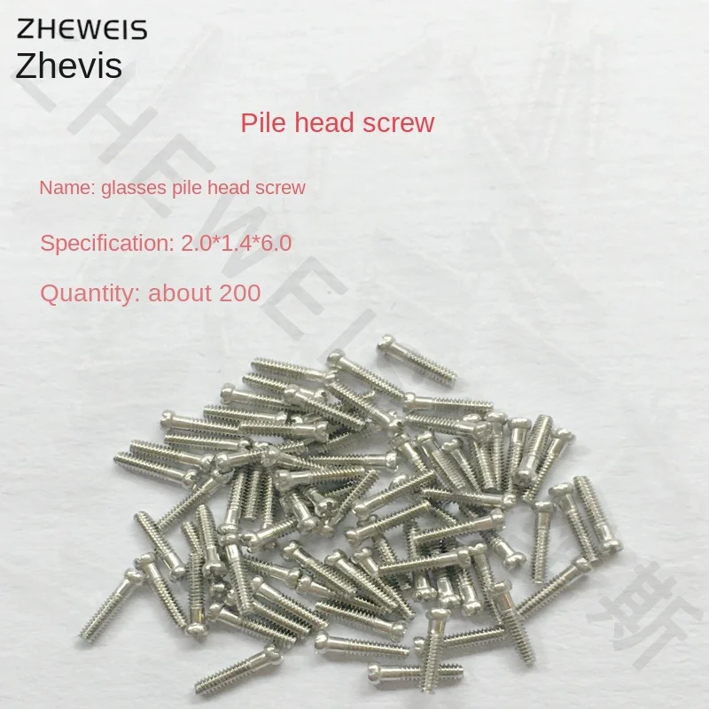 Glasses Small Screw Nut Nose Support Pile-head Hinge Screws General Purpose Regular Models Glasses Screws Wholesale