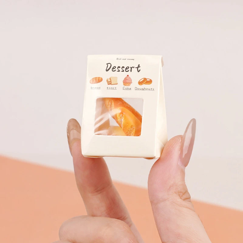 1 ensemble 1:12 scène de cuisine Miniature décor à la maison jouets pour enfants Dim Sum modèle maison de poupée pain en sachet Dessert nourriture poupée accessoires