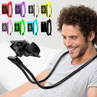 360 Degree Phones Holder Stand Mobile Phone Holder Hanging Neck Lazy Cellphone Mount Accessories Adjustable for iPhone 12 Xiaomi