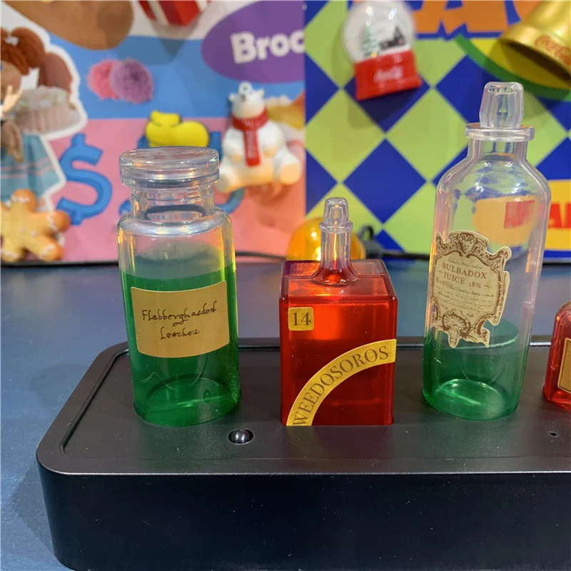 Harry Potter Potion Bottle Desktop Decorative Light Voice Controlled Led Color Light Collectibles Atmosphere Kids Toys Xmas Gift