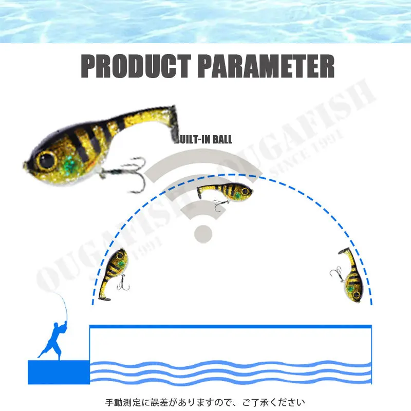 Balloonfish Deraball: softbait sinking para lubina de mar - imagen 5